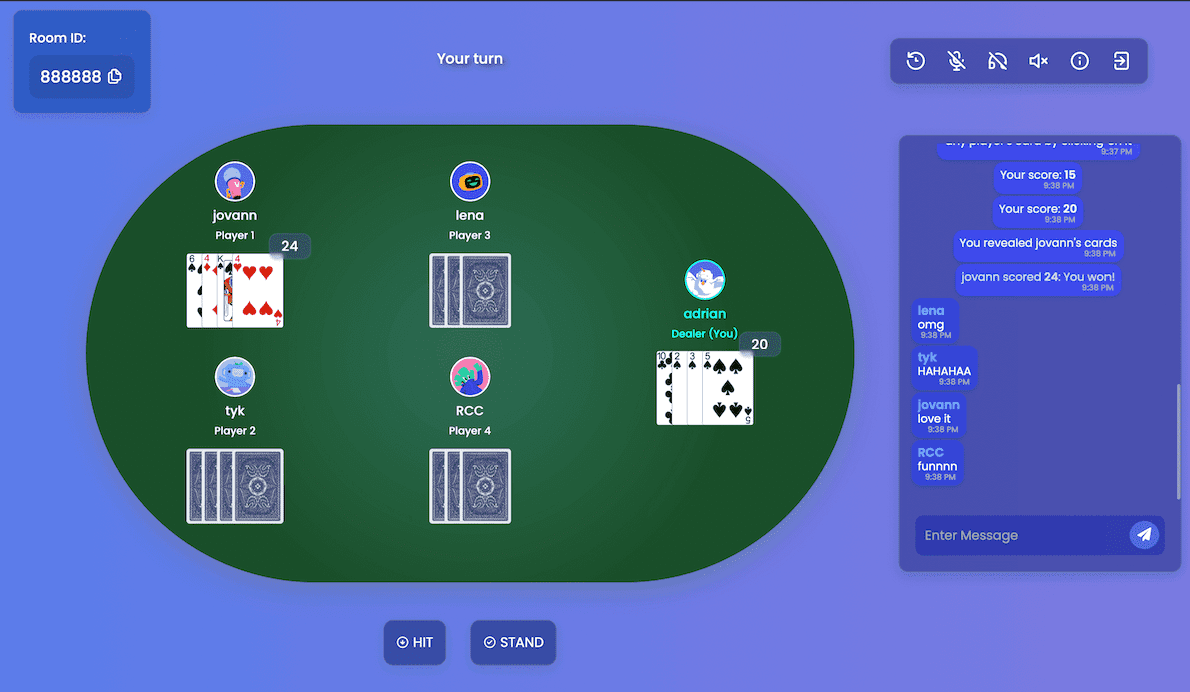 Multiplayer Blackjack